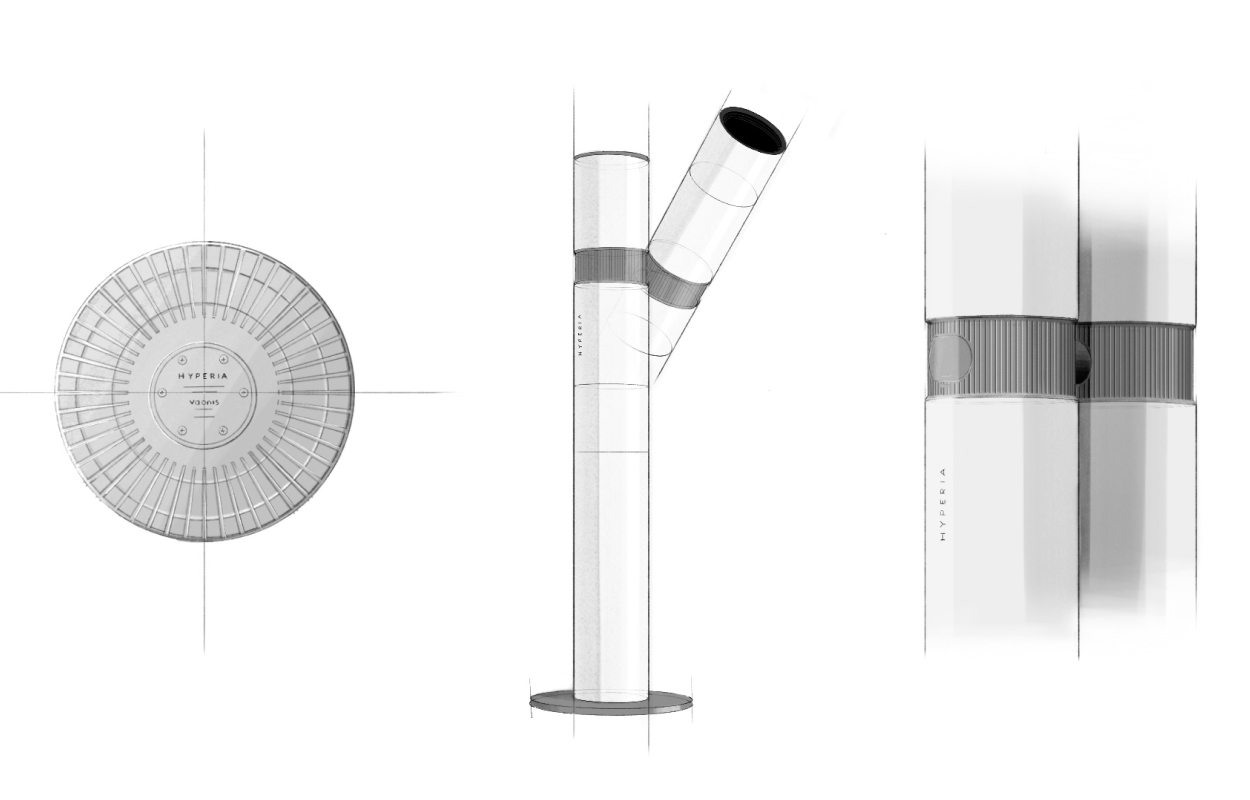 Hyperia - smart observatoire de Vaonis - Design industriel par Ova Design